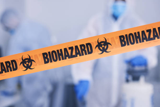 Professional Biohazard Cleanup technician working in Devon, PA